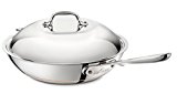 All-Clad 6412 SS Copper Core 5-Ply Bonded Dishwasher Safe Chefs Pan / Cookware,  12-Inch, Silver