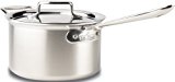All-Clad d5 Polished Stainless Steel 4-Quart Sauce Pan with Lid