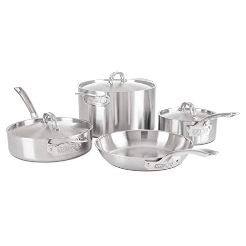 Viking Professional 5-Ply Stainless Steel Cookware Set, 7 Piece