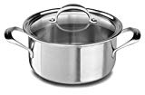 KitchenAid KC2C60LCST 5-Ply Copper Core 6 quart Low Casserole with Lid - Stainless Steel, Medium, Stainless Steel Finish