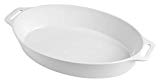 Staub Oval Dish, White, 2.4 qt. - White