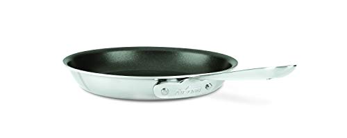 All-Clad 4709 NS R2 18/10 Stainless Steel 3-Ply Bonded Nonstick Egg Perfect Fry Pan Skillet, 9-Inch, Silver