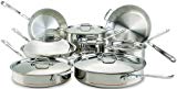 All-Clad 60090 Copper Core 5-Ply Bonded Dishwasher Safe Cookware Set, 14-Piece, Silver