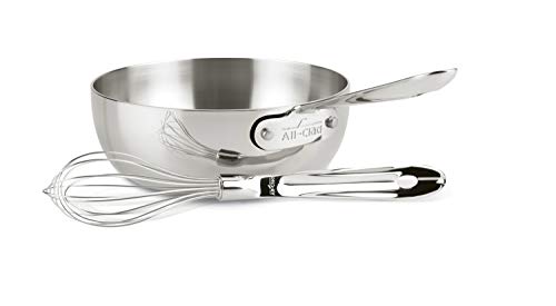 All-Clad 4212 Stainless Steel Saucier Sauce Pan Cookware, 2-Quart, Silver