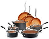Gotham Steel Professional - Hard Anodized Pots and Pans 13 Piece Premium Cookware Set with Ultimate Nonstick Ceramic & Titanium Coating, Oven and Dishwasher Safe