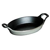 Staub 13003218 Oval Baking Dish, Graphite Grey