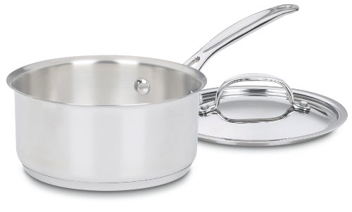 Cuisinart 719-16 Chef's Classic Stainless Saucepan with Cover, 1 1/2 Quart - Silver