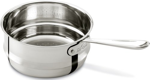 All-Clad 4703-ST Stainless Steel Dishwasher Safe Universal Steamer Insert Cookware, 3-Quart, Silver – 8701004547