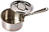 All-Clad 6201.5 SS Copper Core 5-Ply Bonded Dishwasher Safe Saucepan/Cookware, 1.5-Quart, Silver