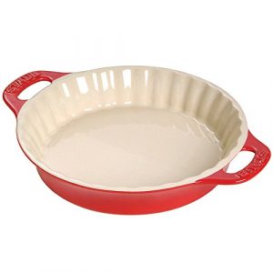 Staub Ceramics 40508-614 Bakeware-Pie-Pans Dish, 9-inch, Cherry