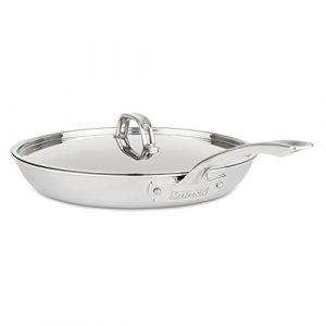 Viking 3-Ply Stainless Steel Nonstick Fry Pan, 12 Inch with Lid